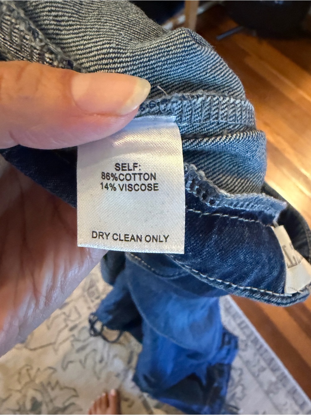 VERVET Drawstring Hem Balloon Leg Jeans Cargo Pockets - Picture 9 of 9